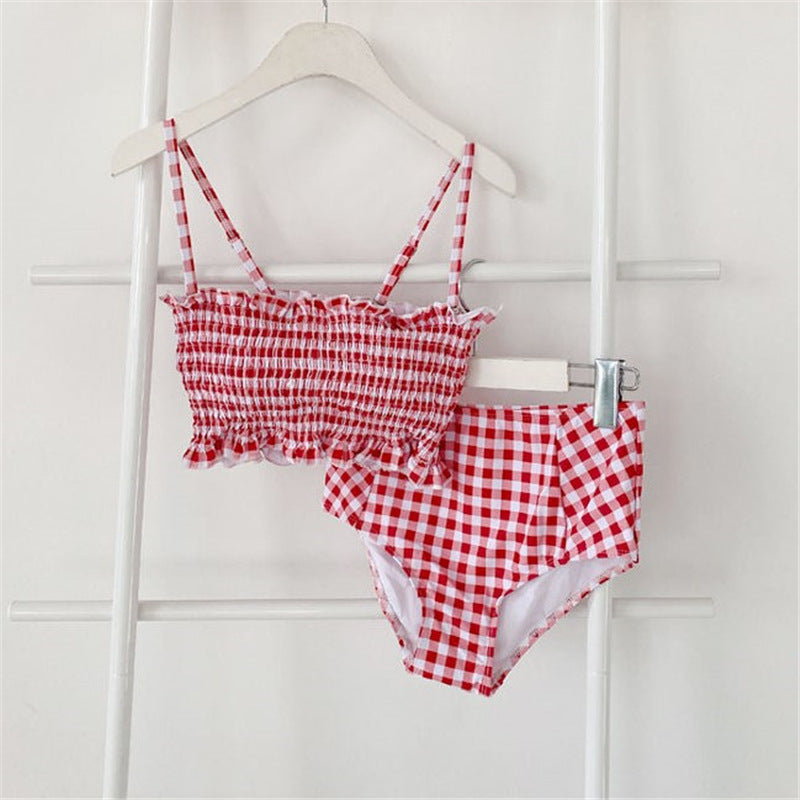 Women's Split Triangle Conservative Swimwear Bikini