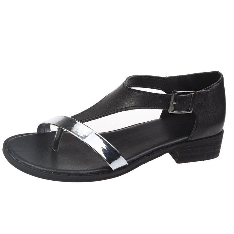 Women's sandals with buckle plus size women