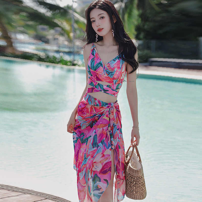 Split Three-piece Swimsuit