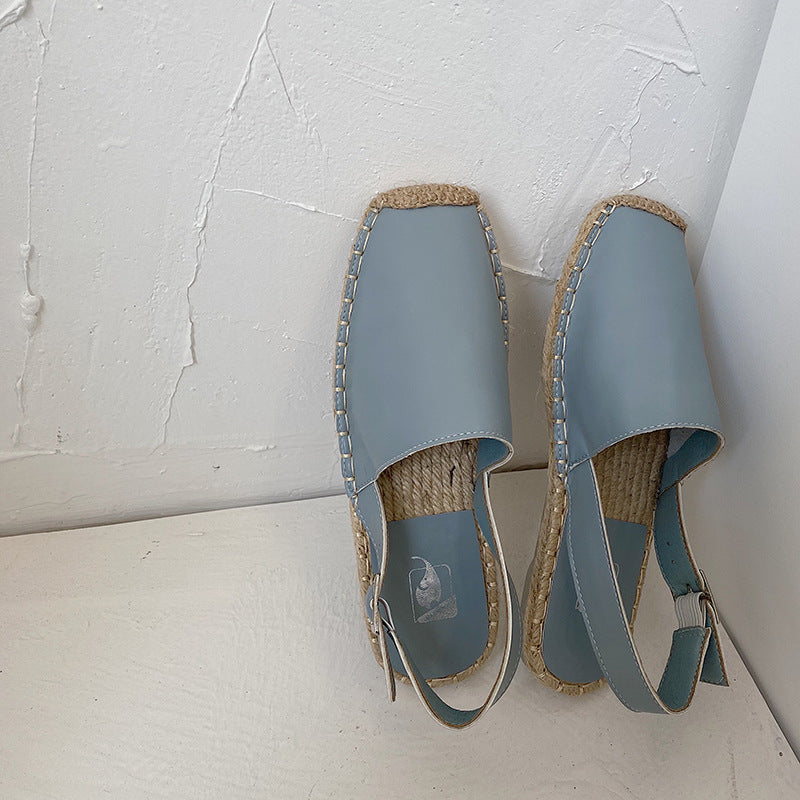 Baotou Flat Sandals | Retro Fisherman Shoes | Soft Leather Single Shoes Women