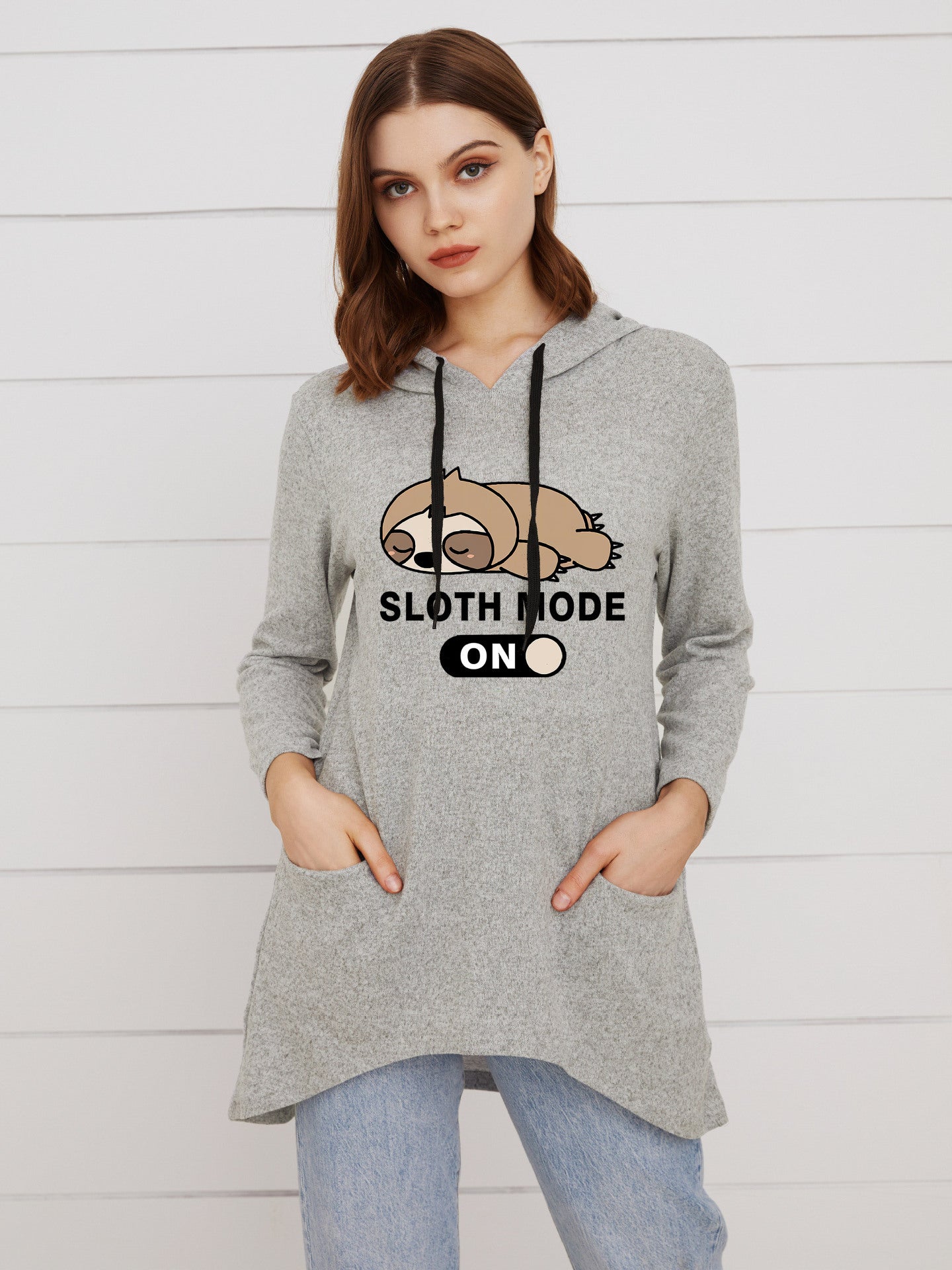 Autumn New Style Hooded Long-sleeved Women