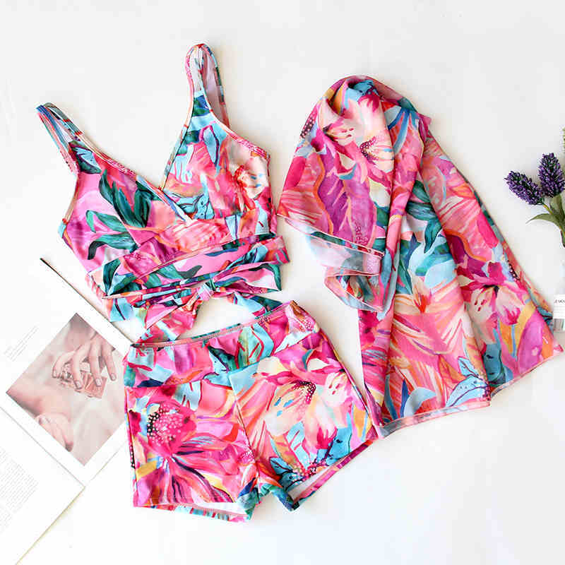 Split Three-piece Swimsuit