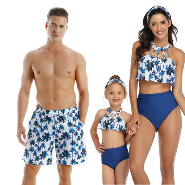 Parent-child Swimwear Beach Pants Men And Women | Adult | Children's Swimwear